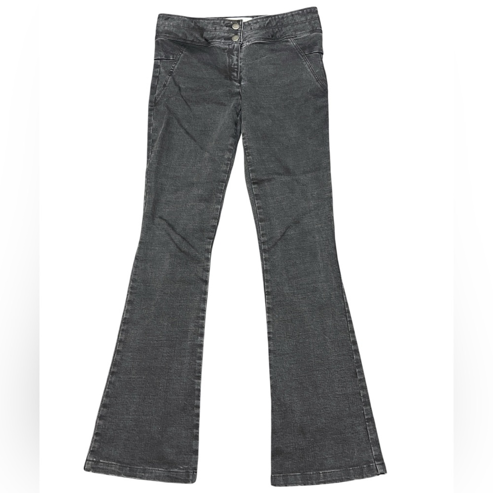 Veronica Beard High Waist Flare Jeans Black Washed Jeans Size 2